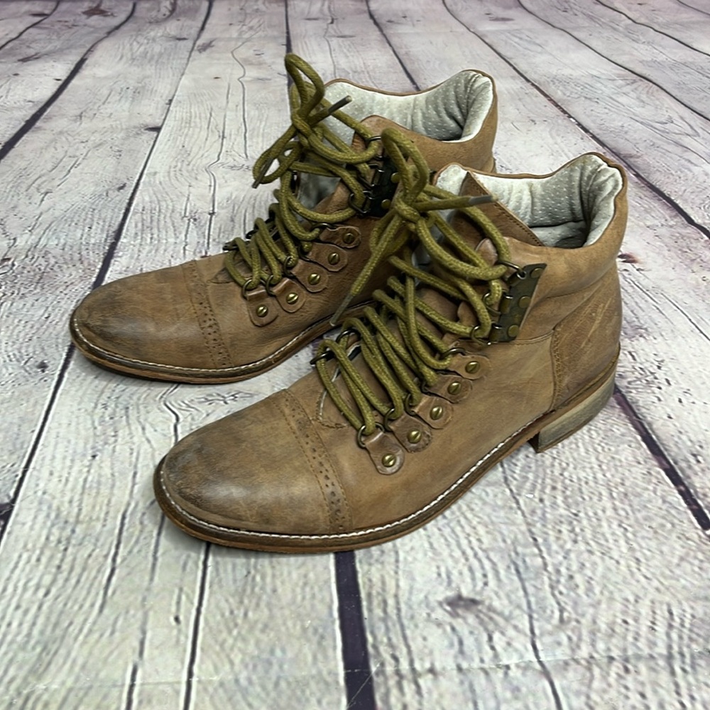 Brown Leather Ankle Boots